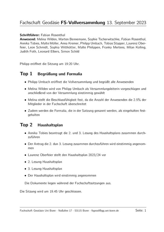 20230913 - Vollversammlung